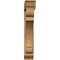 Ekena Millwork Olympic Traditional Rough Sawn Bracket w/ Offset Brace, Western Red Cedar, 8"W x 42"D x 48"H BKT0806X42X48OLY01RWR - alternate 4